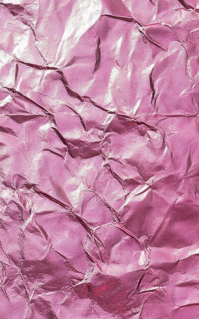 Pink colored metal foil texture