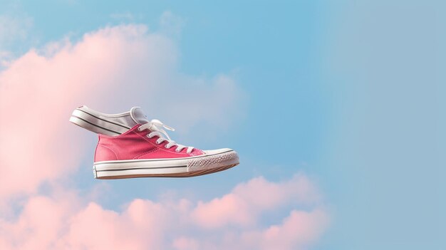 A pink converse shoe with the word converse on it