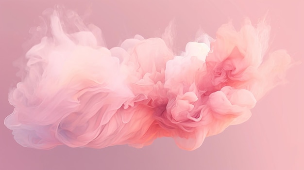 Pink cotton candy illustration AI Generative Generative AI