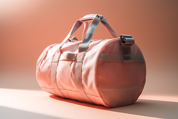 A pink cute gym bag