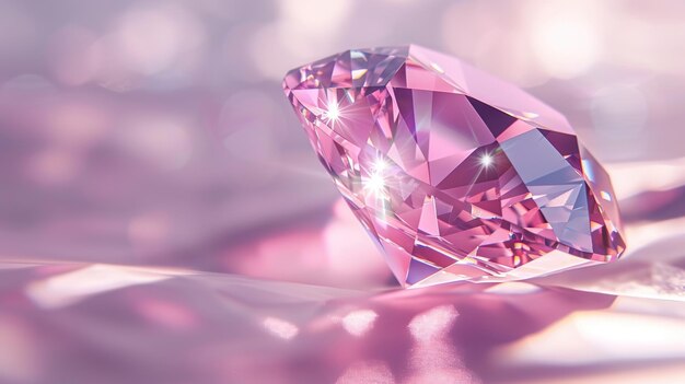 A pink diamond with luxury and opulence high resolution