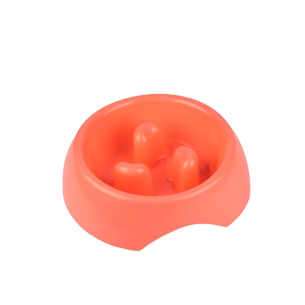 pink duo bowl feeder for dogs