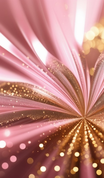 Pink fabric gold glitter light bokeh