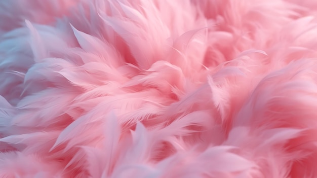 pink feathers are seen on a pink background