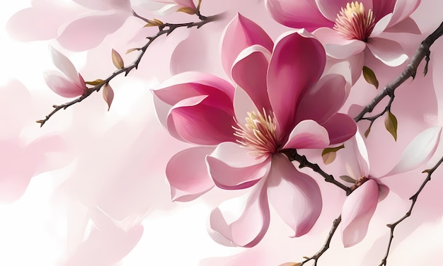 pink flower magnolia