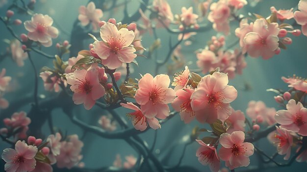 a pink flower with pink flowers on it