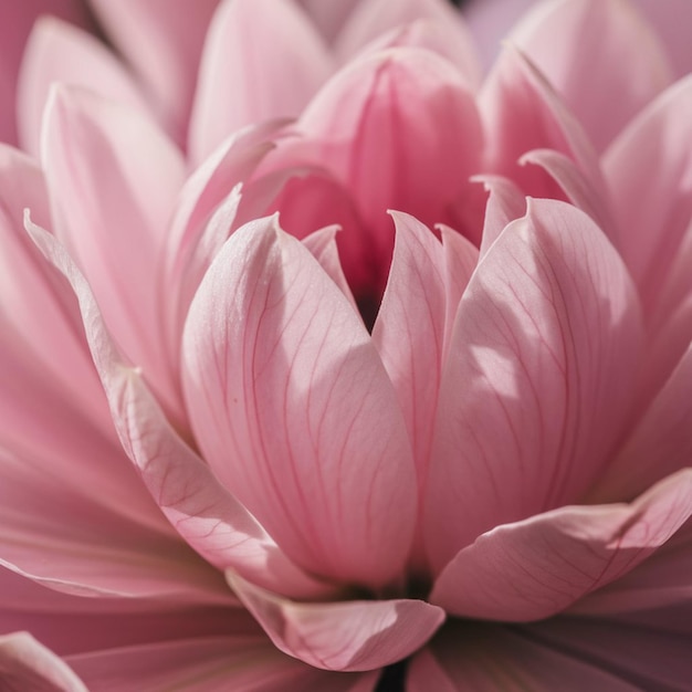 a pink flower with the pink petals on it