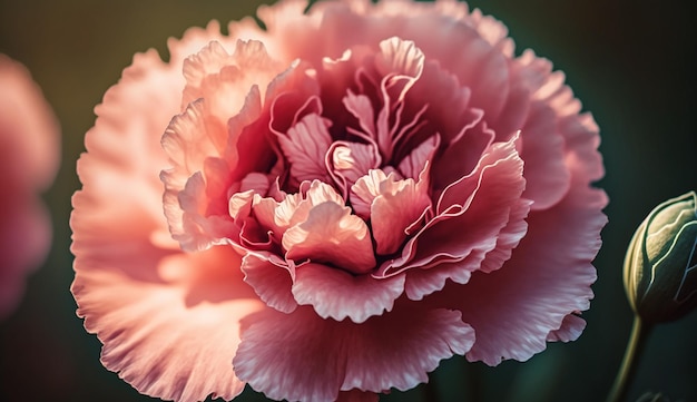 A pink flower with a white center and a pink center.