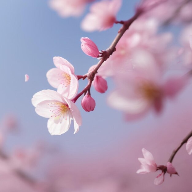 a pink flower with the word cherry on it