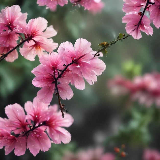 a pink flower with the word  pink  on it