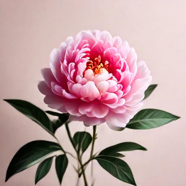 a pink flower with a yellow head and the word quot buddha quot on it