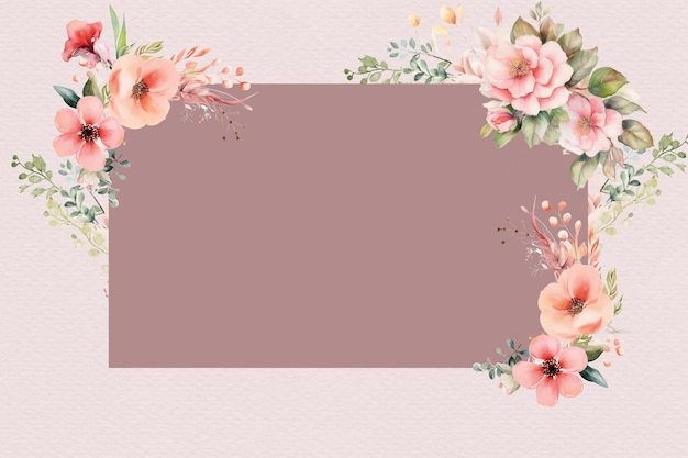 Pink flowers on a pink background with a place for text