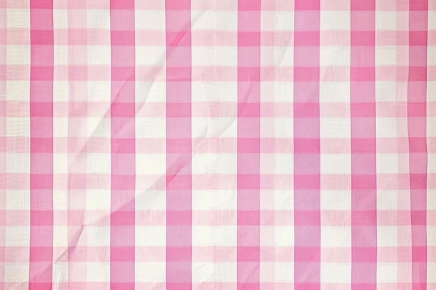 Pink Gingham Pattern Background with Subtle Texture