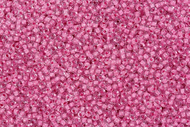 Pink glass beads Abstract texture