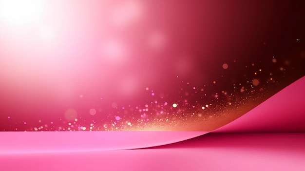 Pink and gold background with a pink background