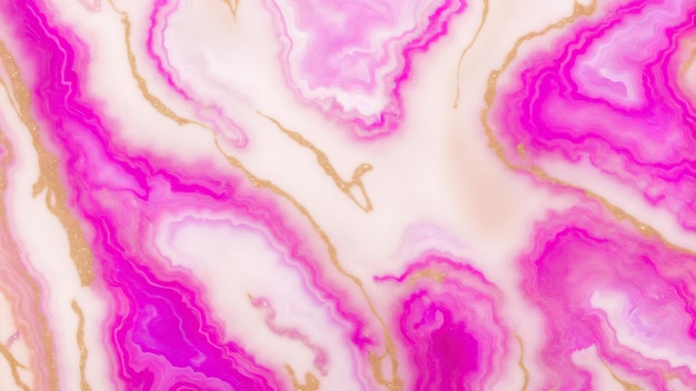 Pink and golden Glitter Agate texture background