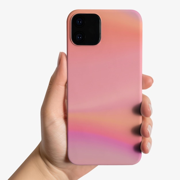 Photo pink gradient smartphone case