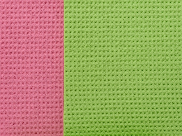 Pink green kitchen sponge texture, full frame