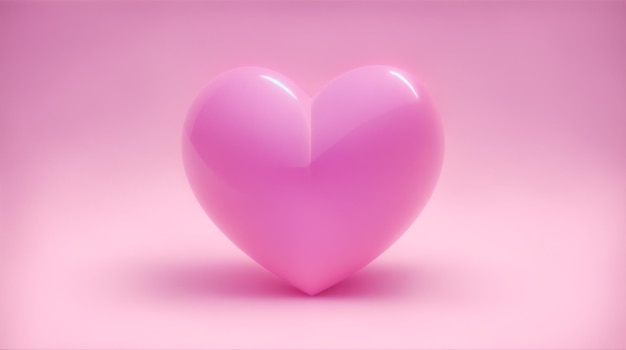 Pink heart on a pink background