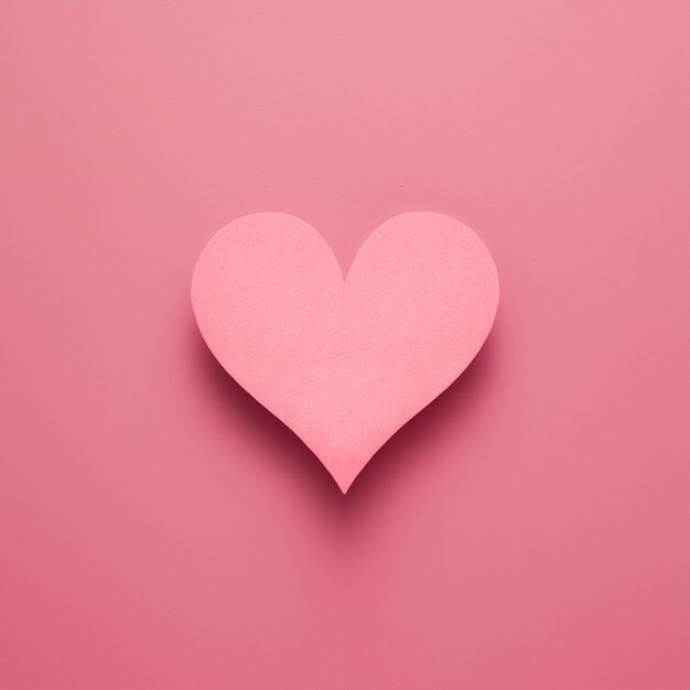 a pink heart with a white heart on a pink background