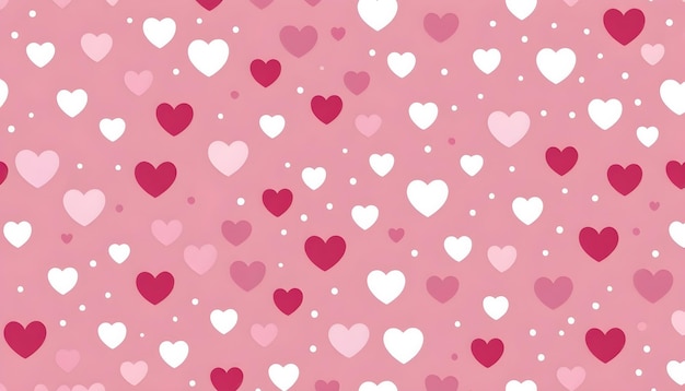 pink hearts on a pink background