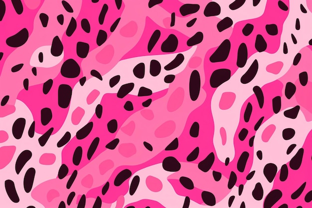 Pink leopard Skin Background Pink leopard Skin Pattern Pink leopard Spots Pattern Pink leopard Skin Texture Animals Skin Background Pink leopard Skin Print AI Generative