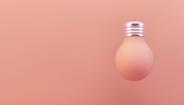 Pink lightbulb