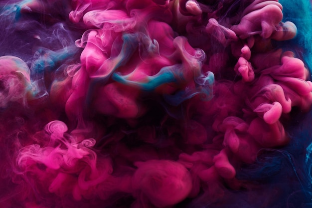 Pink lilac abstract background luxury smoke acrylic paint underwater explosion cosmic swirling ink