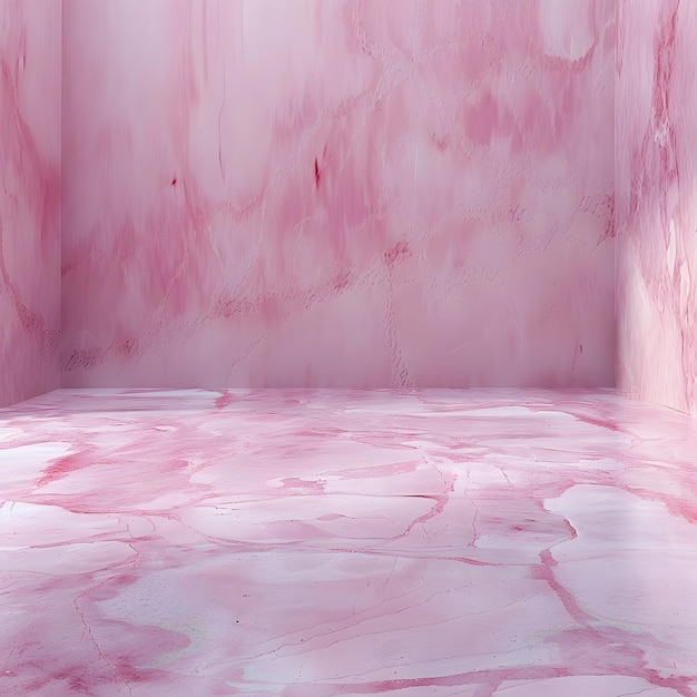 Photo a pink marble floor with a pink marble floor and a pink marble floor