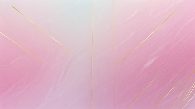 Pink marble pastel gradient background with golden lines