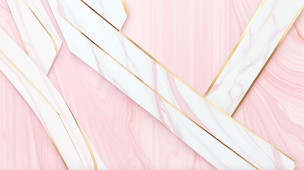 Pink marble pastel gradient background with golden lines