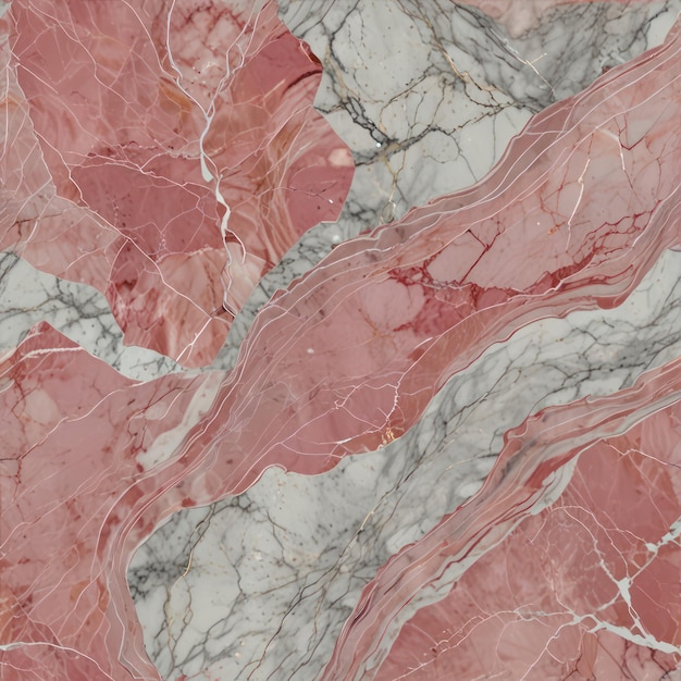 A pink marble texture with soft pink hues and white or grey veining