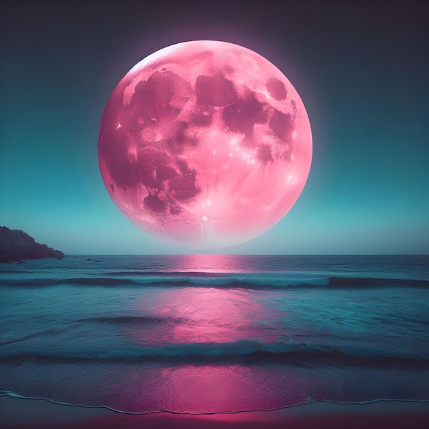 Pink Moonrise