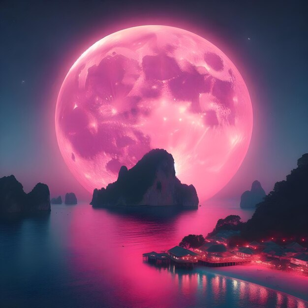 Pink Moonrise