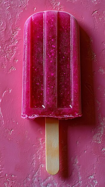 a pink object with glitter on it is on a pink wall