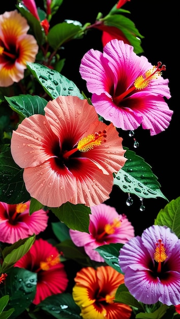 a pink and orange flower with a yellow stamen