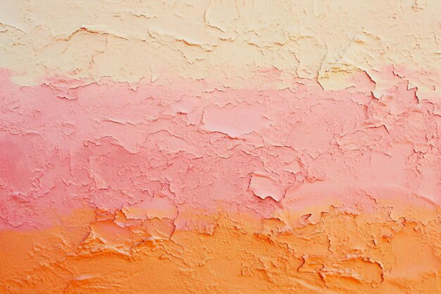 Pink and orange paint on the wall Abstract background for design