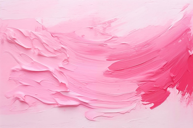 Pink paint strokes on white background