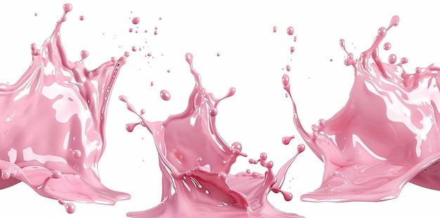 Pink Paint with Splashes of Pink and a Purple Hue