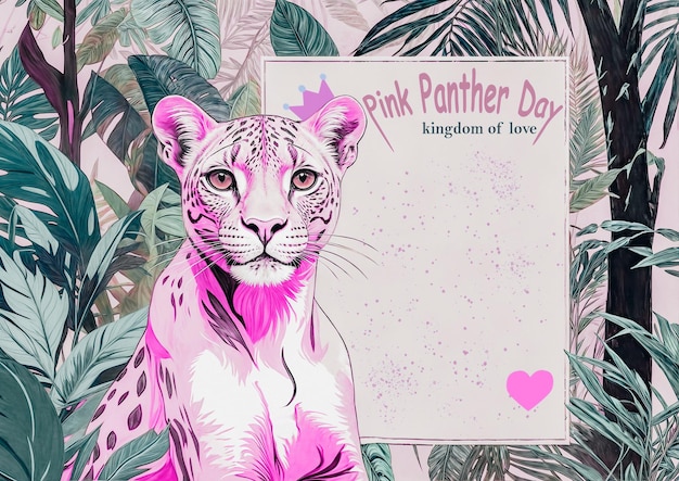 Photo pink panther day kingdom of love