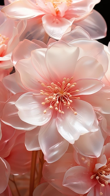 Pink peony flower HD 8K wallpaper Stock Photographic Image