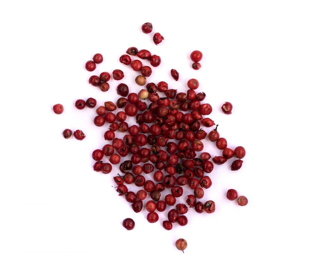 Pink Pepper Corns Isolated