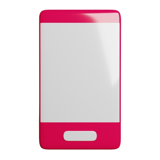 a pink phone with a white screen that says quot a quot on the bottom