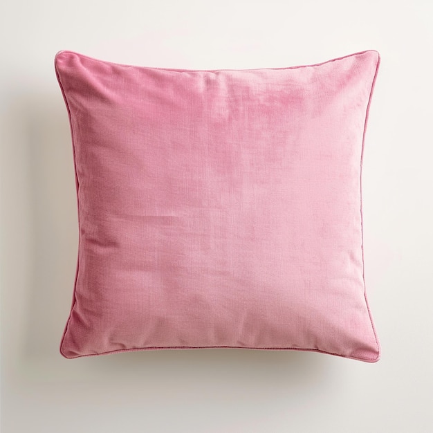 a pink pillow with a white background and a pink pillow that says quot the word quot on the bottom