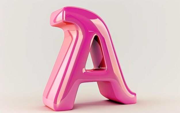 a pink and pink letter a and the top of a pink letter a