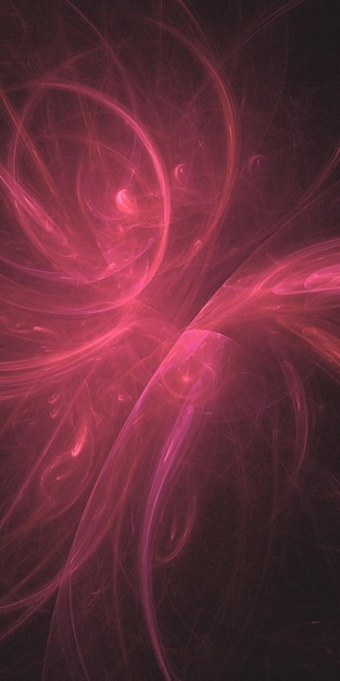 A pink and purple background with a black background and a red swirl.