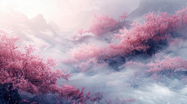 a pink and purple colored background with the pink and white colored ice