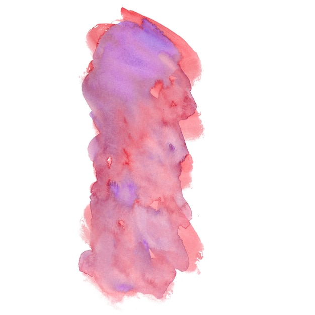 A pink and purple watercolor painting of a pink and purple paint stain.