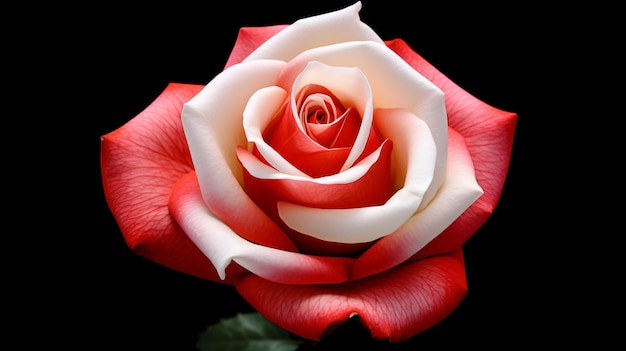 Pink red white rose flower