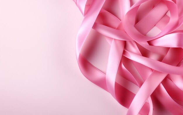 Pink Ribbon for Breast Cancer Awareness Generative AI